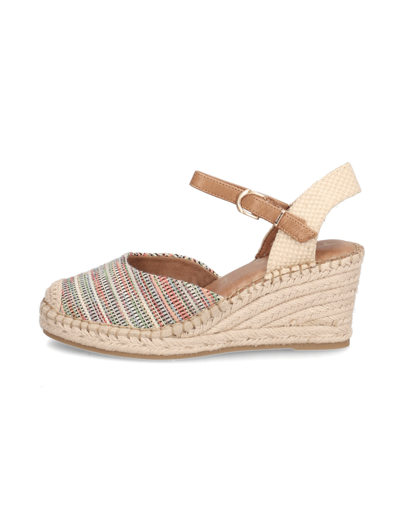 TAMARIS-Textil-Keilsandale-multicolor