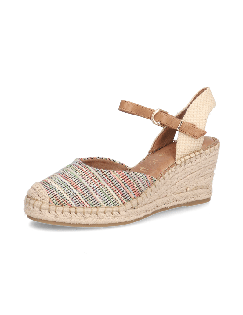 TAMARIS-Textil-Keilsandale-multicolor