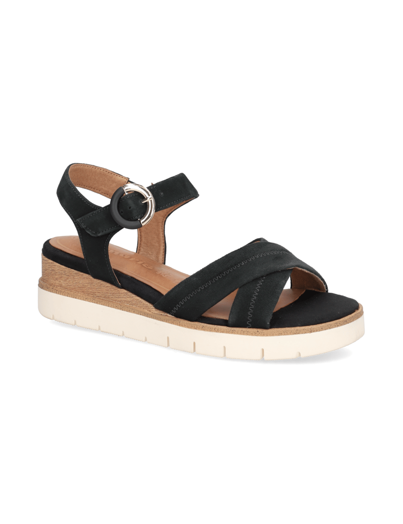 TAMARIS-Veloursleder-Sandale-blau