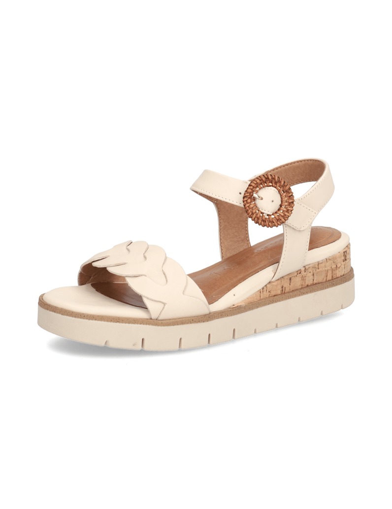 TAMARIS-Glattleder-Sandale-cognac
