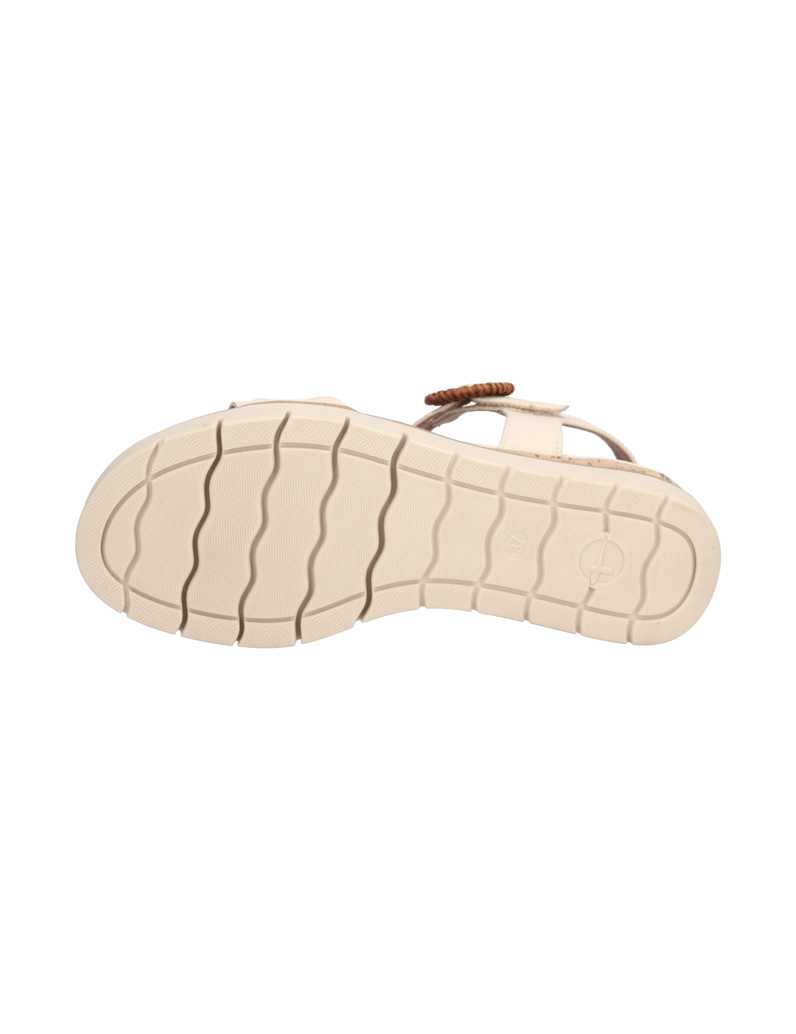 TAMARIS-Glattleder-Sandale-cognac