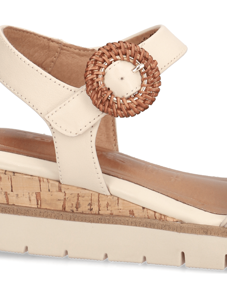 TAMARIS-Glattleder-Sandale-cognac