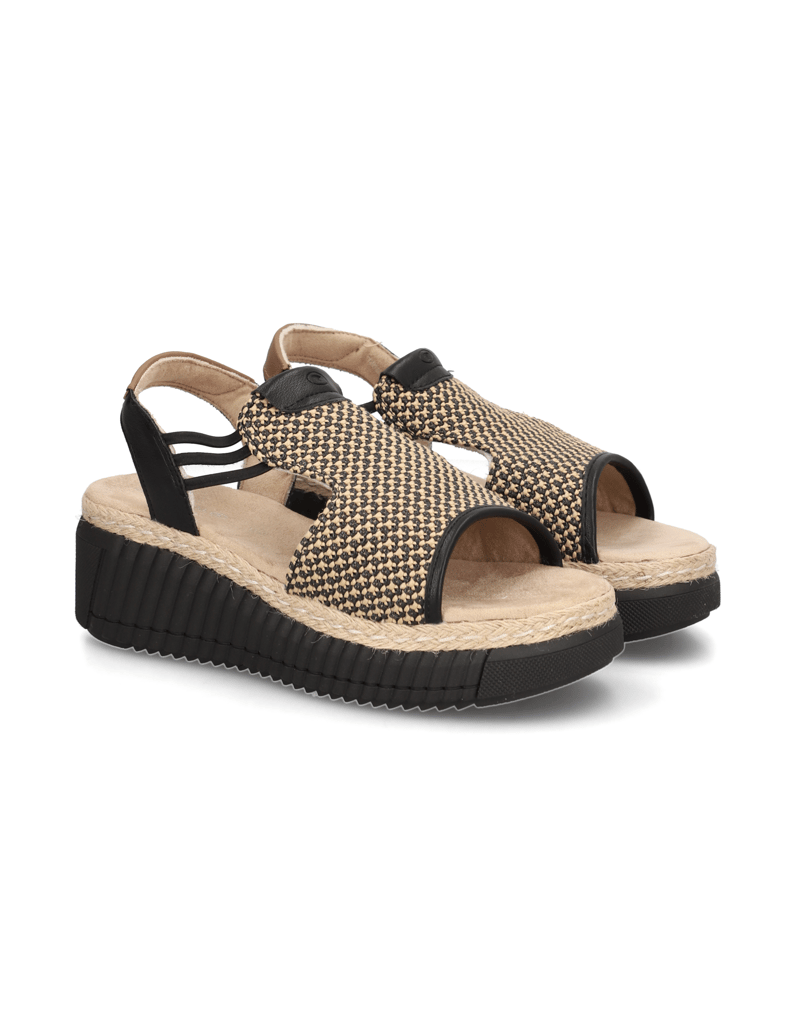 Tom-Tailor-Sandale-schwarz