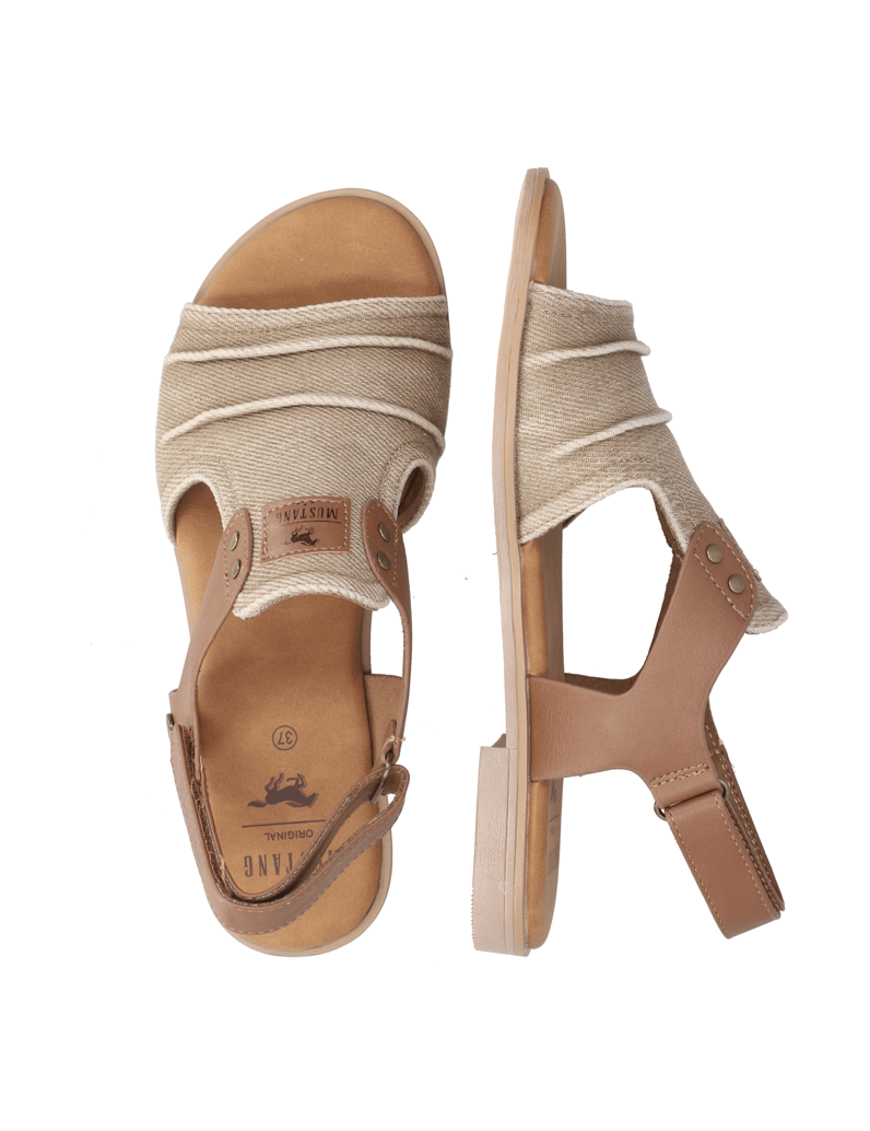 Mustang-Sandale-beige