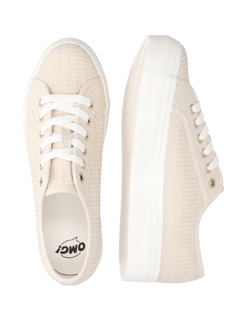 OMG!-Textil-Sneaker-beige