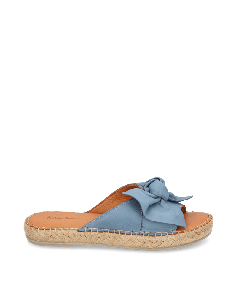 Kate-Gray-Glattleder-Pantoffel-silber