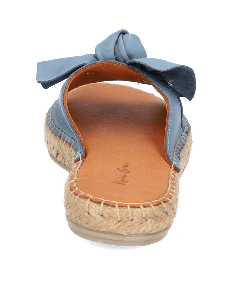 Kate-Gray-Glattleder-Pantoffel-silber