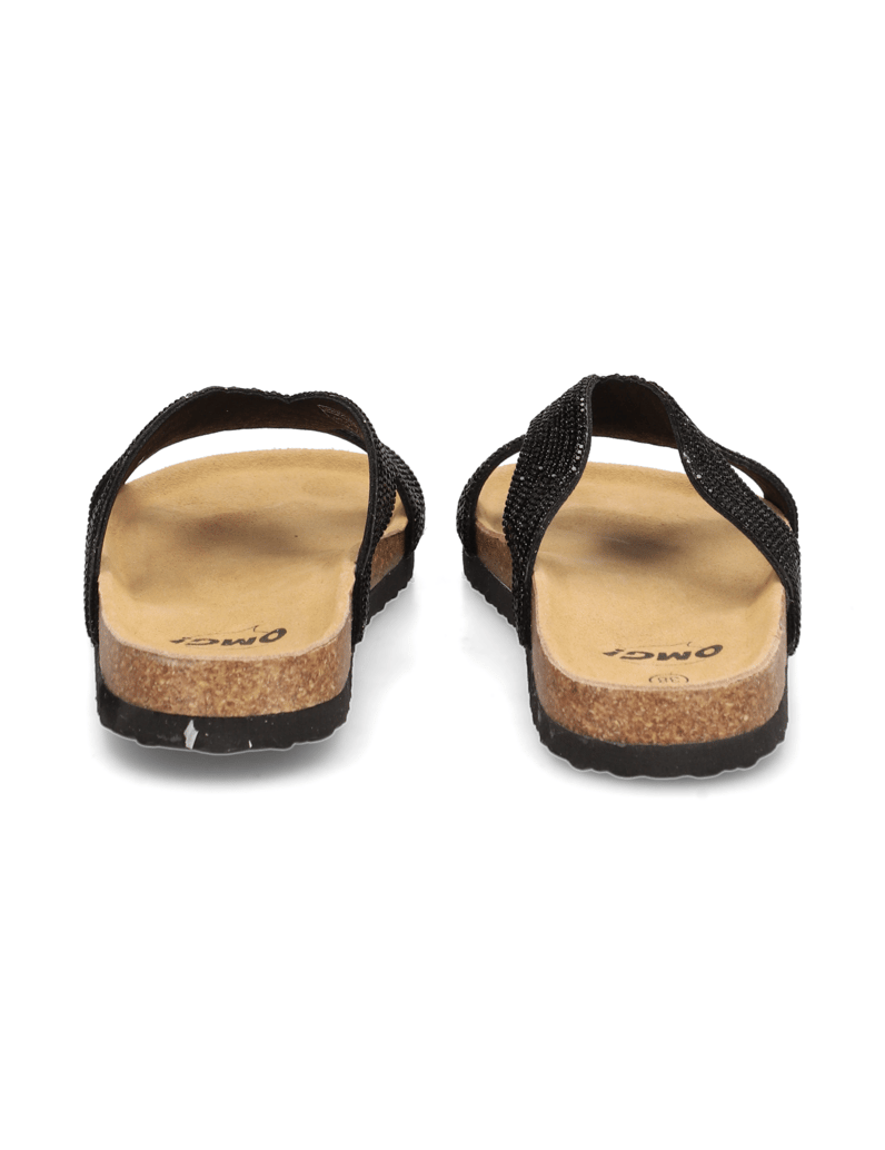 OMG!-PU-Pantoffel-schwarz