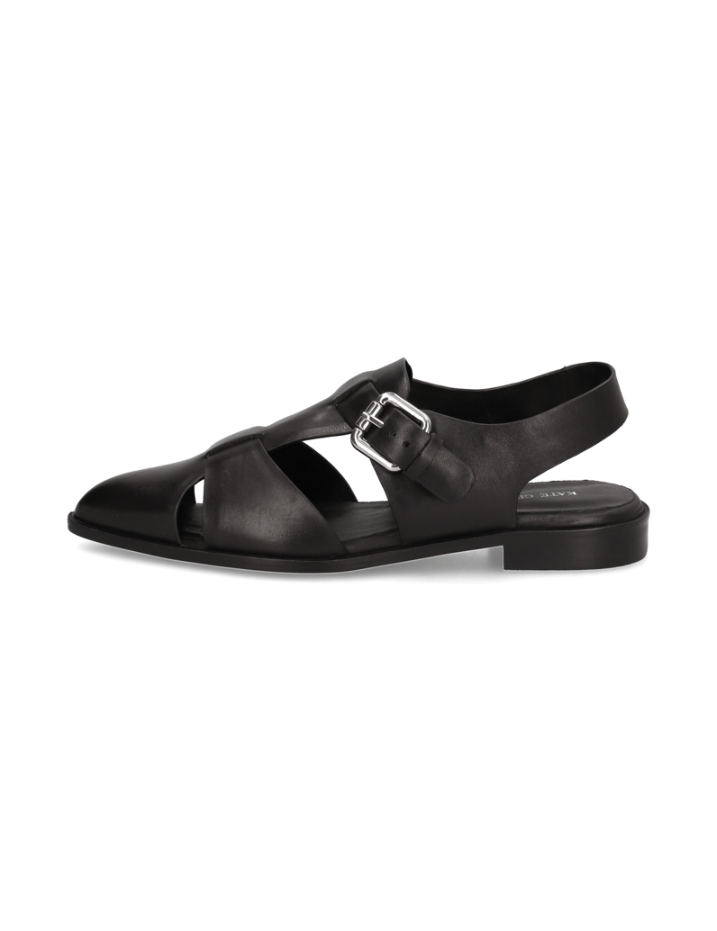 Kate-Gray-Glattleder-Sandale-schwarz
