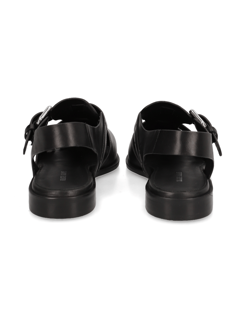 Kate-Gray-Glattleder-Sandale-schwarz