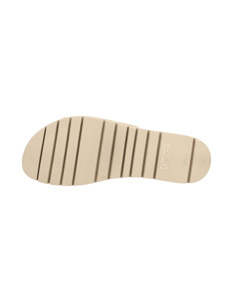 Gabor-Veloursleder-Pantoffel-beige