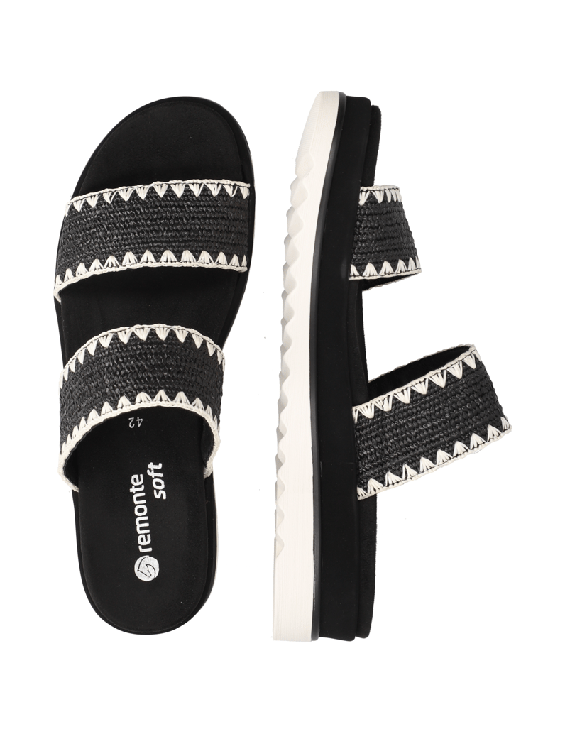 Remonte-Pantoffel-schwarz