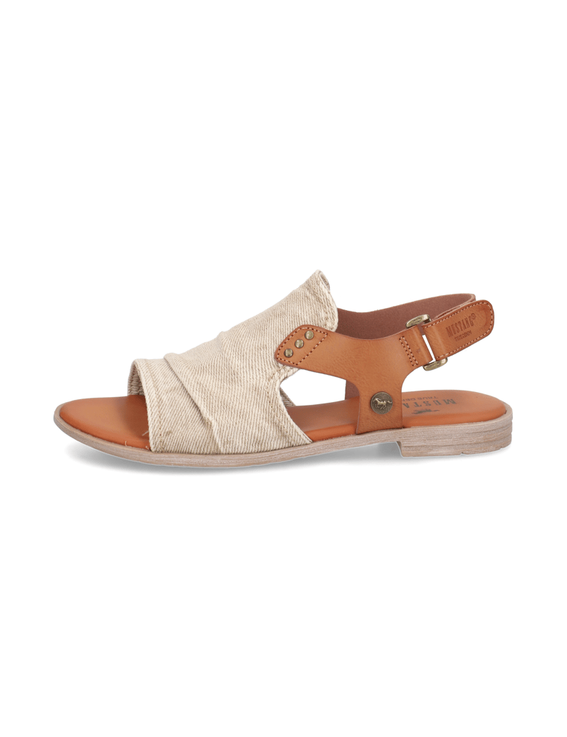 Mustang-Textil-Sandale-beige