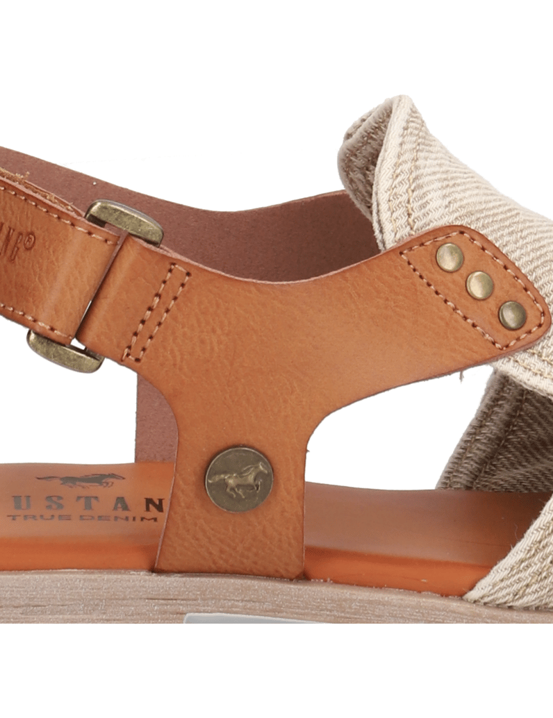 Mustang-Textil-Sandale-beige