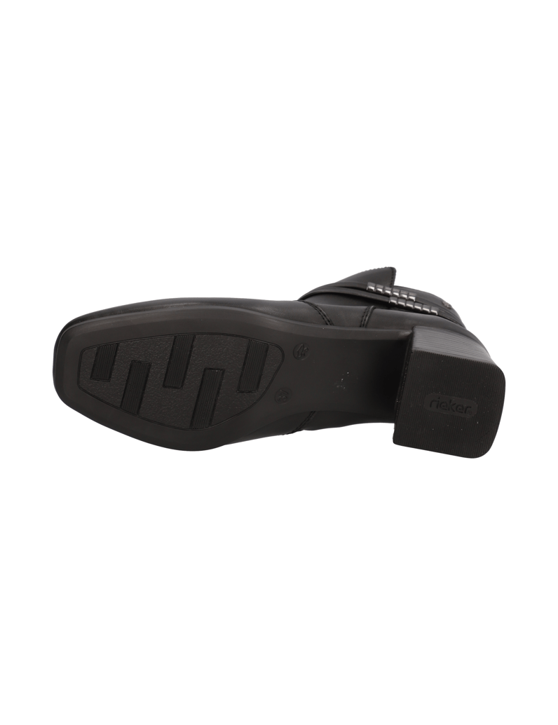 Rieker-Glattleder-Stiefelette-schwarz