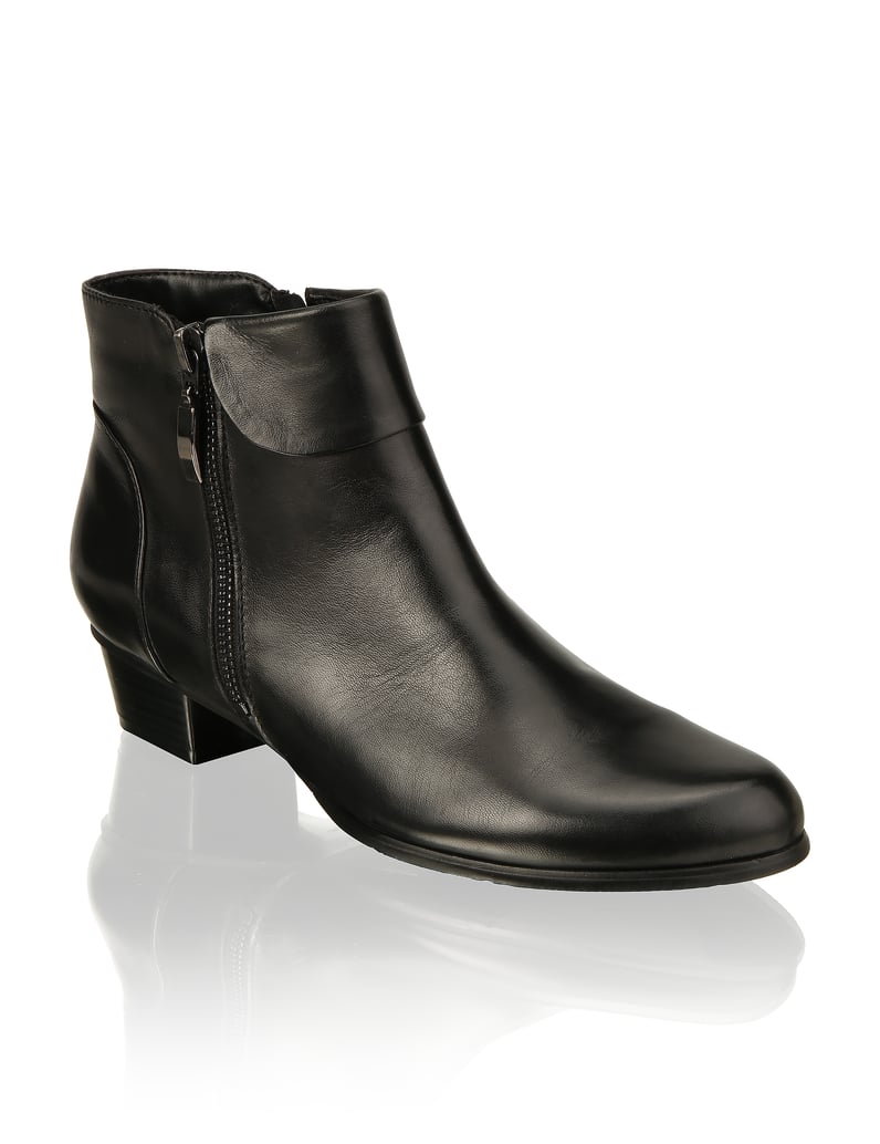 POE-Glattleder-Stiefelette