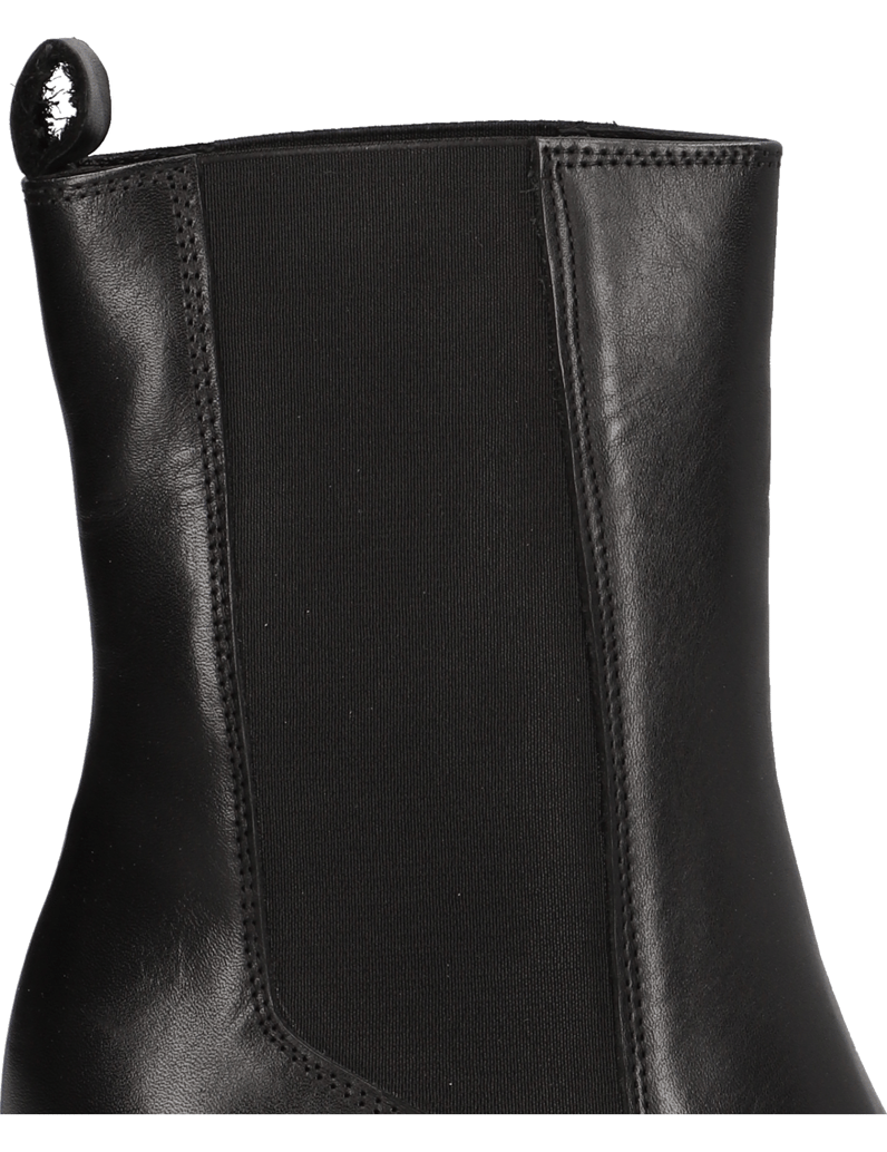 Lazzarini-Glattleder-Stiefelette-schwarz