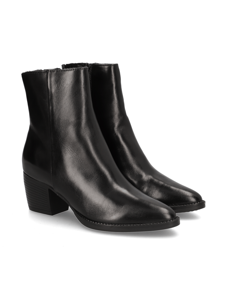 Lazzarini-Glattleder-Stiefelette-schwarz
