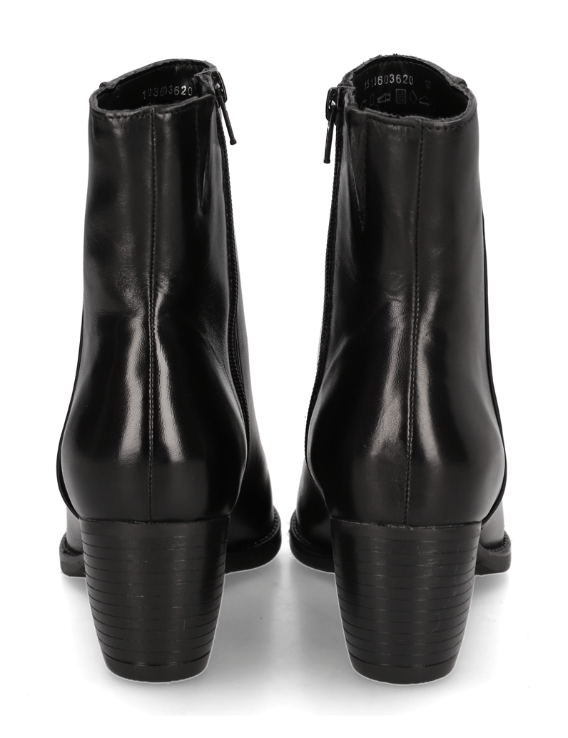 Lazzarini-Glattleder-Stiefelette-schwarz
