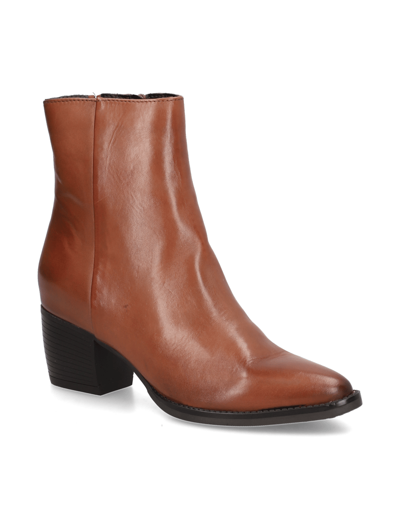 Lazzarini-Glattleder-Stiefelette-schwarz