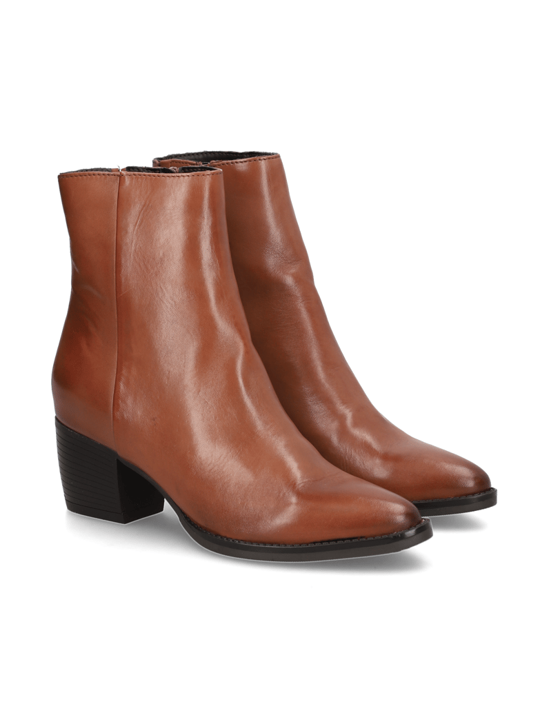 Lazzarini-Glattleder-Stiefelette-schwarz