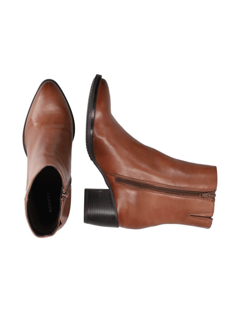 Lazzarini-Glattleder-Stiefelette-schwarz