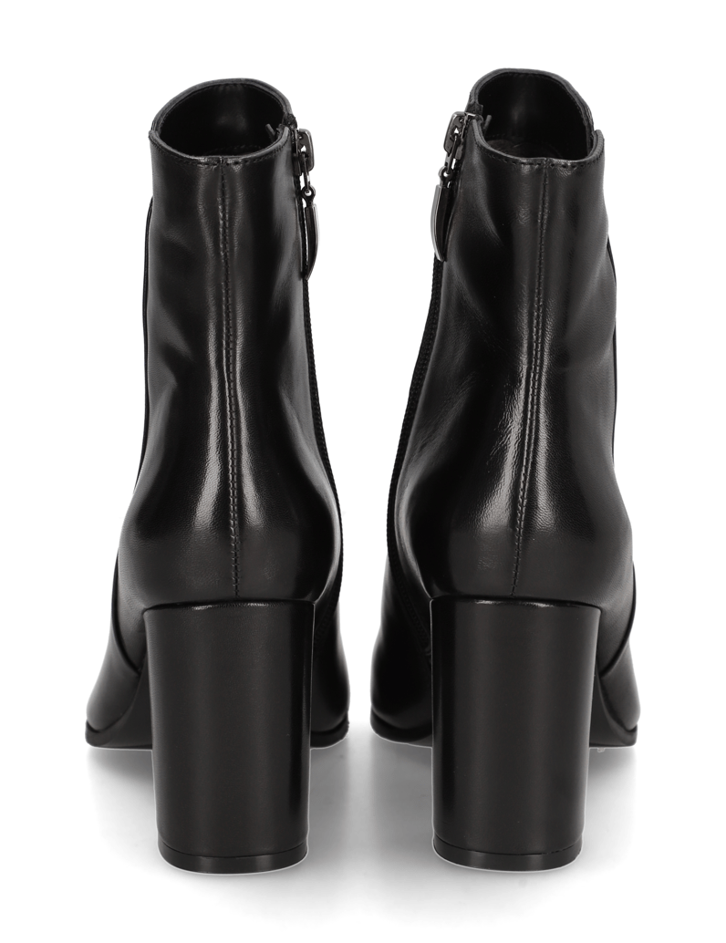 Lazzarini-Glattleder-Stiefelette-schwarz
