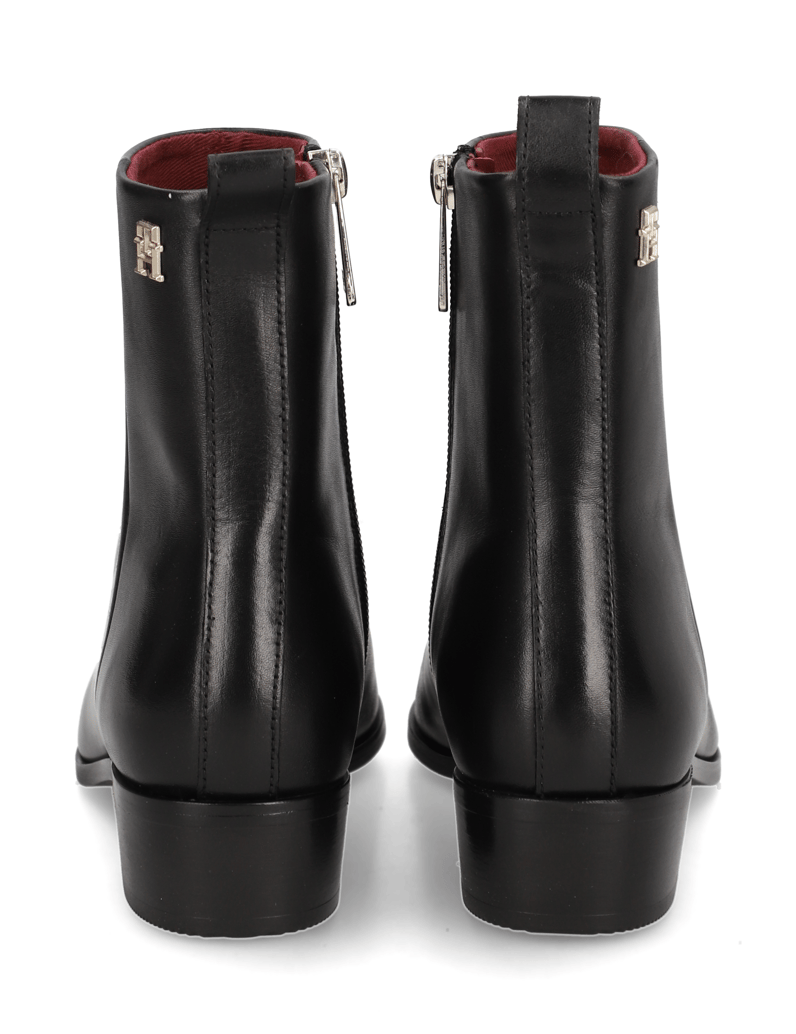 Tommy-Hilfiger-LOW-COWBOY-FLAT-LEATHER-schwarz