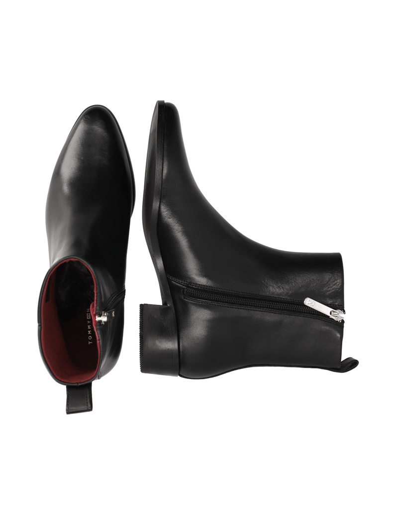 Tommy-Hilfiger-LOW-COWBOY-FLAT-LEATHER-schwarz