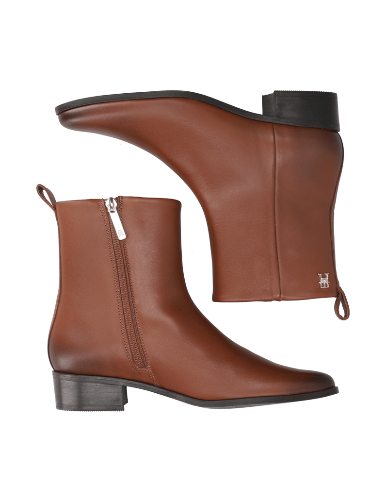 Tommy-Hilfiger-LOW-COWBOY-FLAT-LEATHER-schwarz
