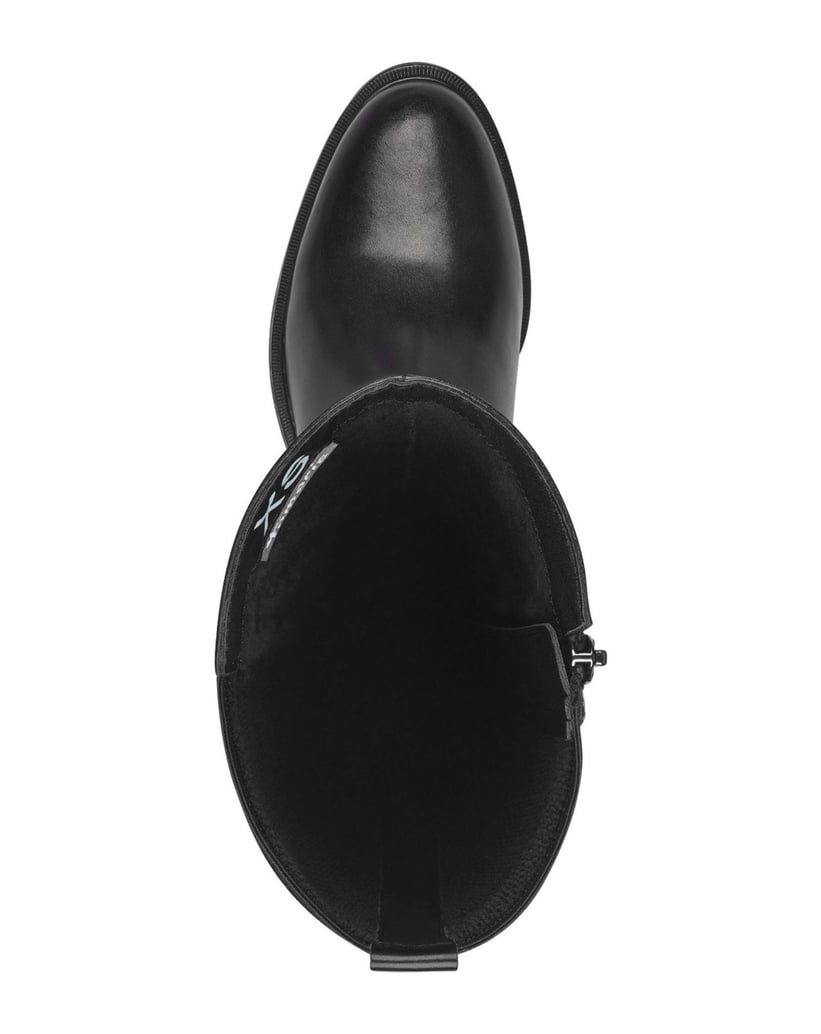 TAMARIS-Lederkombination-Stiefel-schwarz