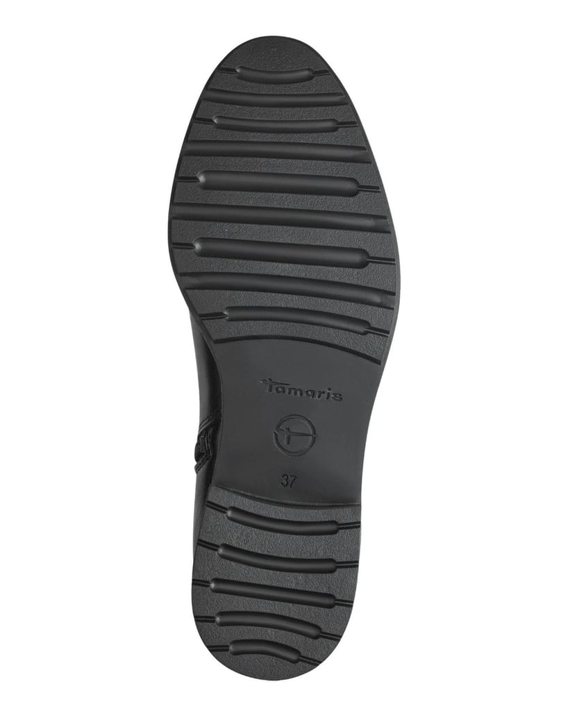 TAMARIS-Lederkombination-Stiefel-schwarz