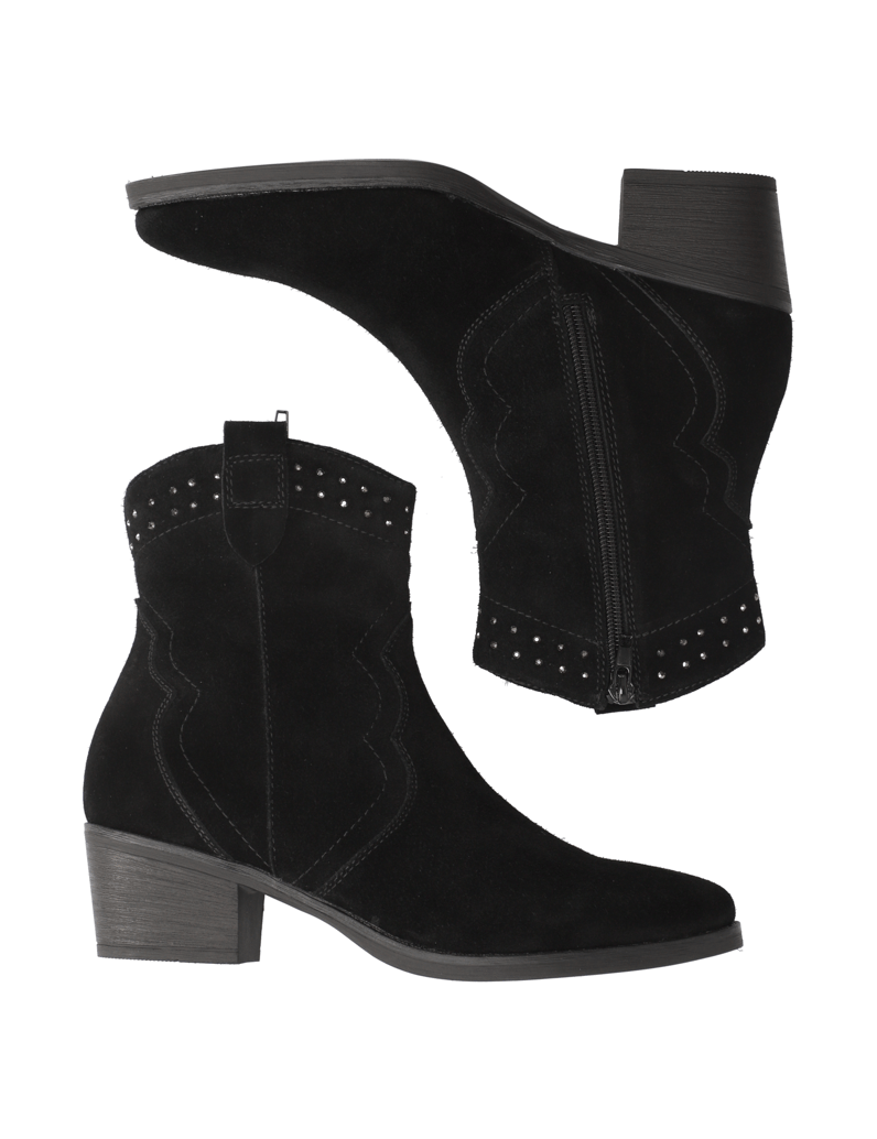 Kate-Gray-Veloursleder-Boot-schwarz