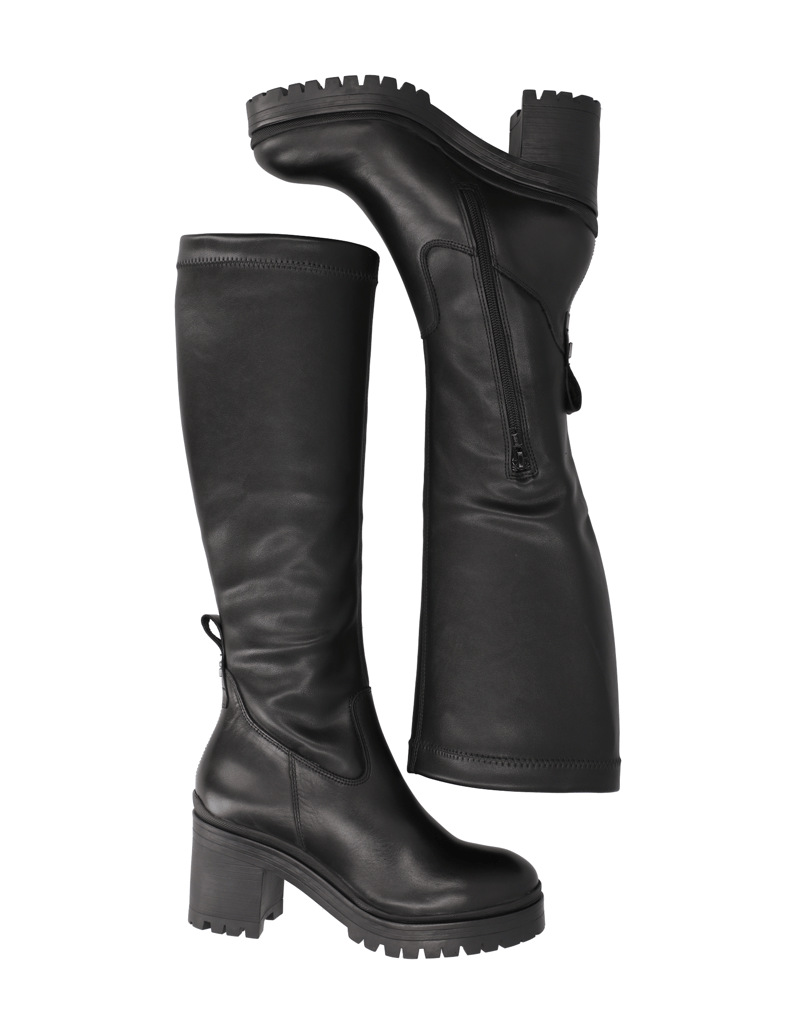 Kate-Gray-Lederkombination-Stiefel-schwarz