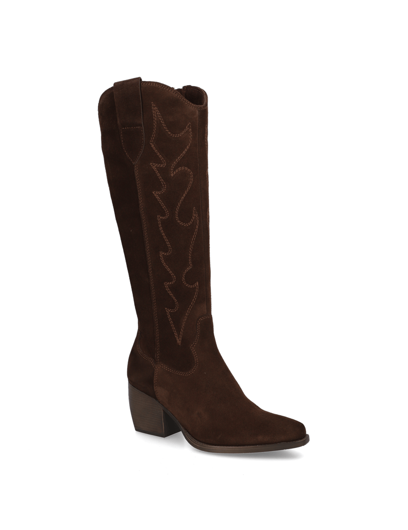Kate-Gray-Veloursleder-Stiefel-braun