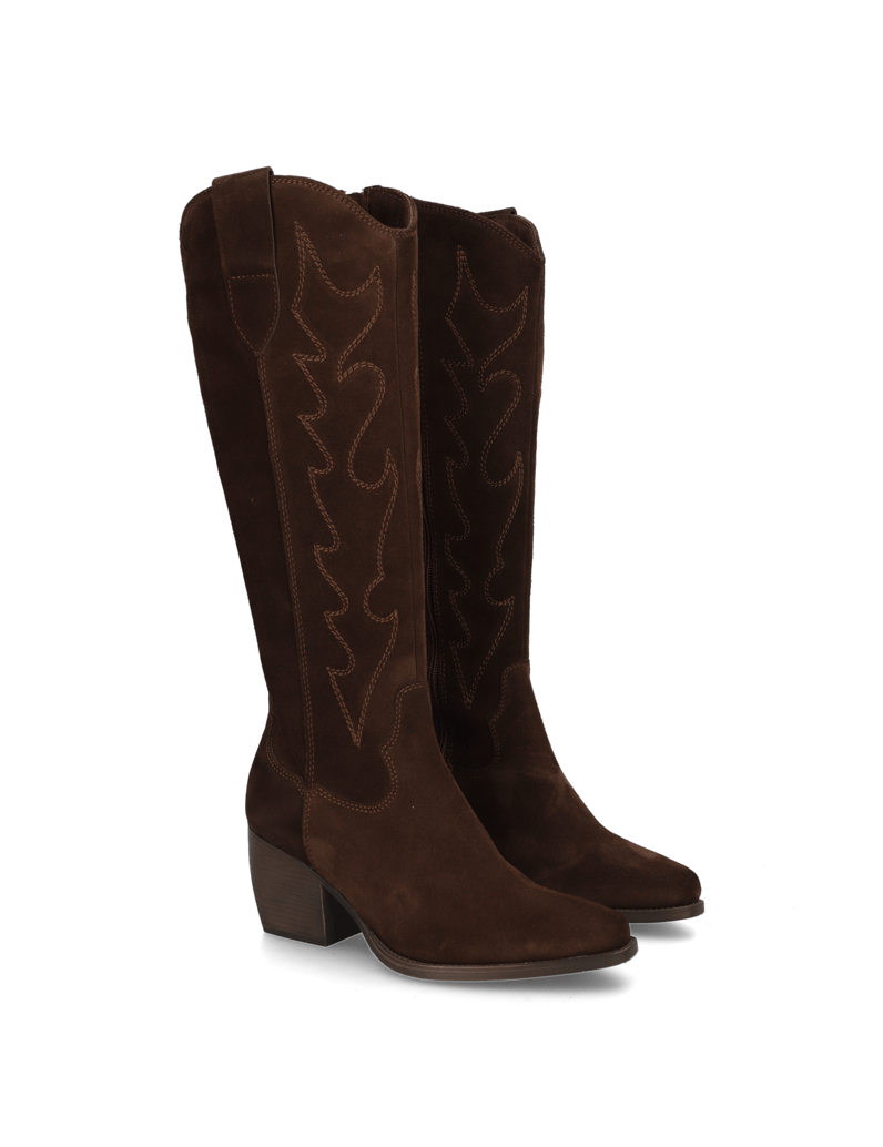 Kate-Gray-Veloursleder-Stiefel-braun