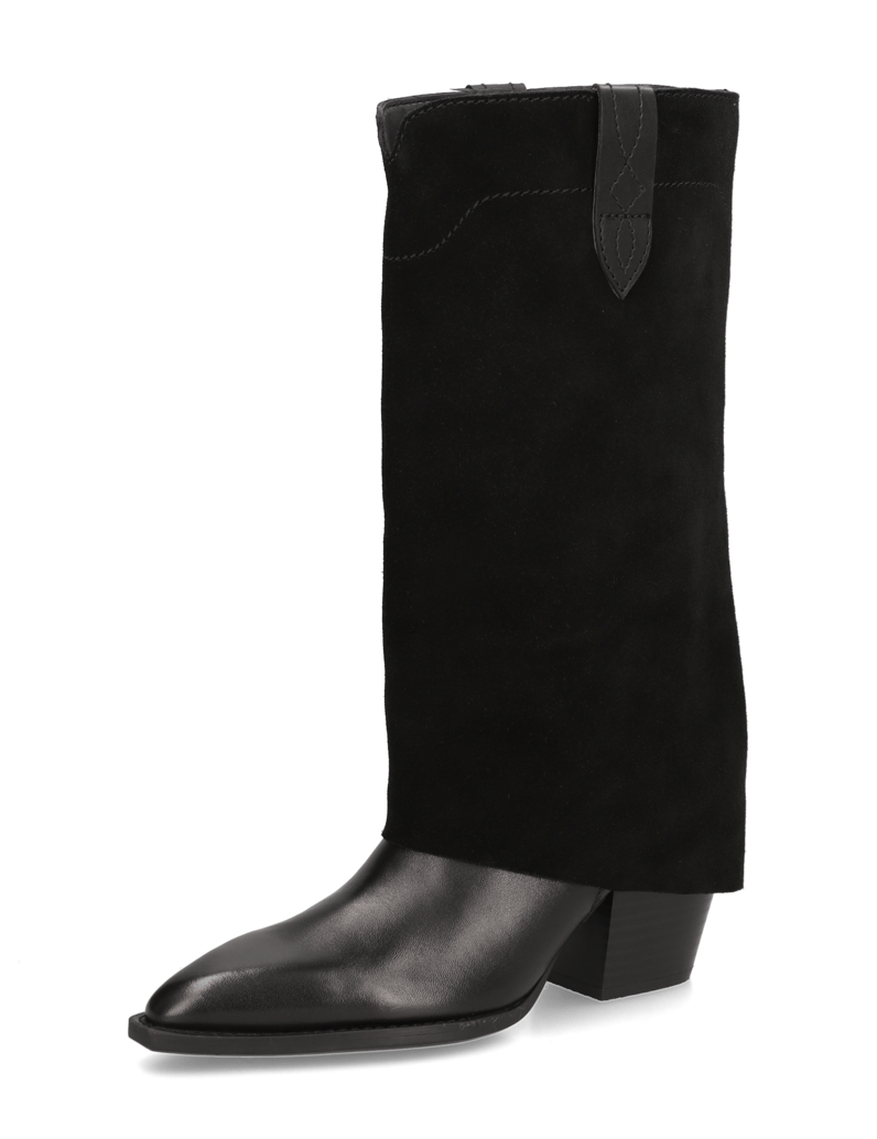 Kate-Gray-Lederkombination-Stiefel-schwarz