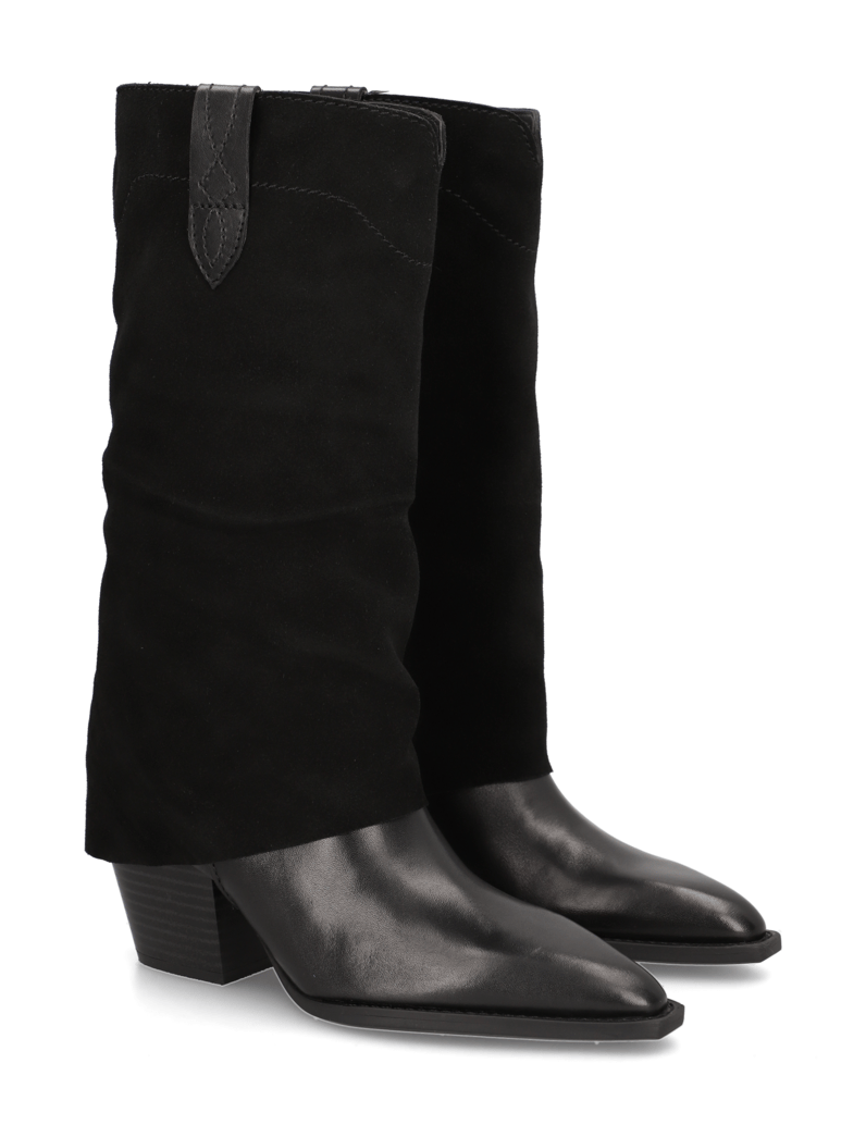 Kate-Gray-Lederkombination-Stiefel-schwarz