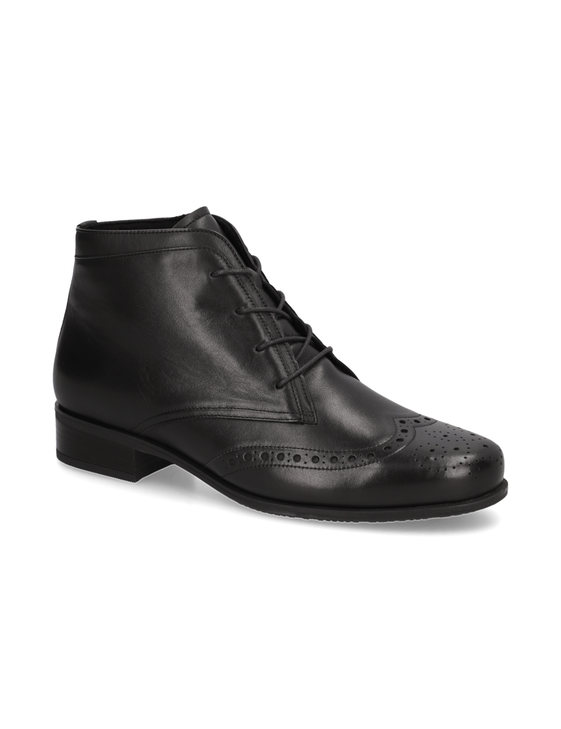 Semler-Glattleder-Stiefelette-schwarz