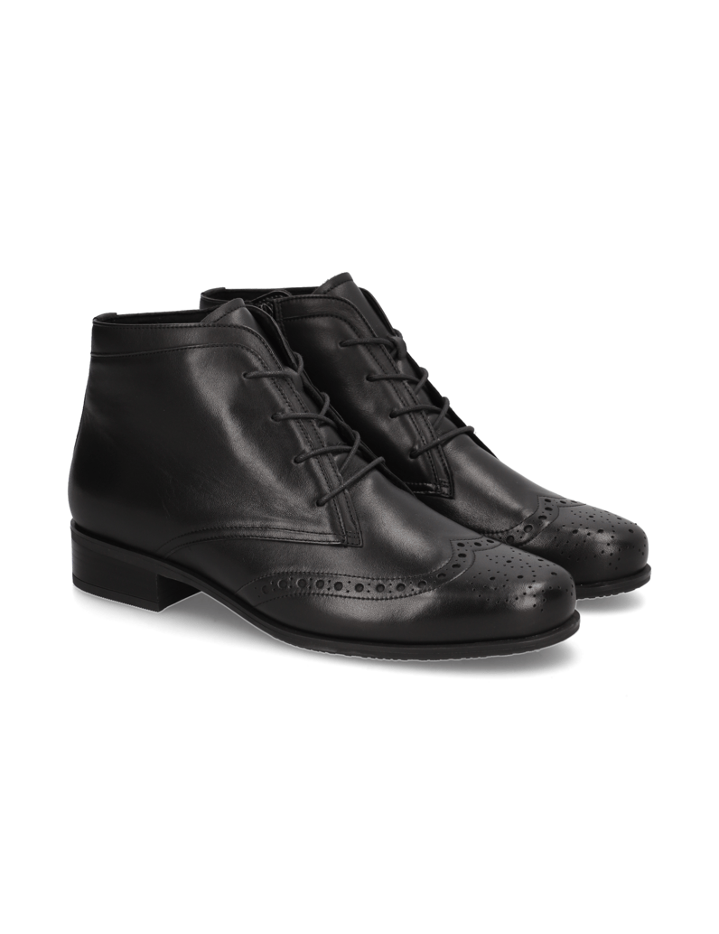 Semler-Glattleder-Stiefelette-schwarz