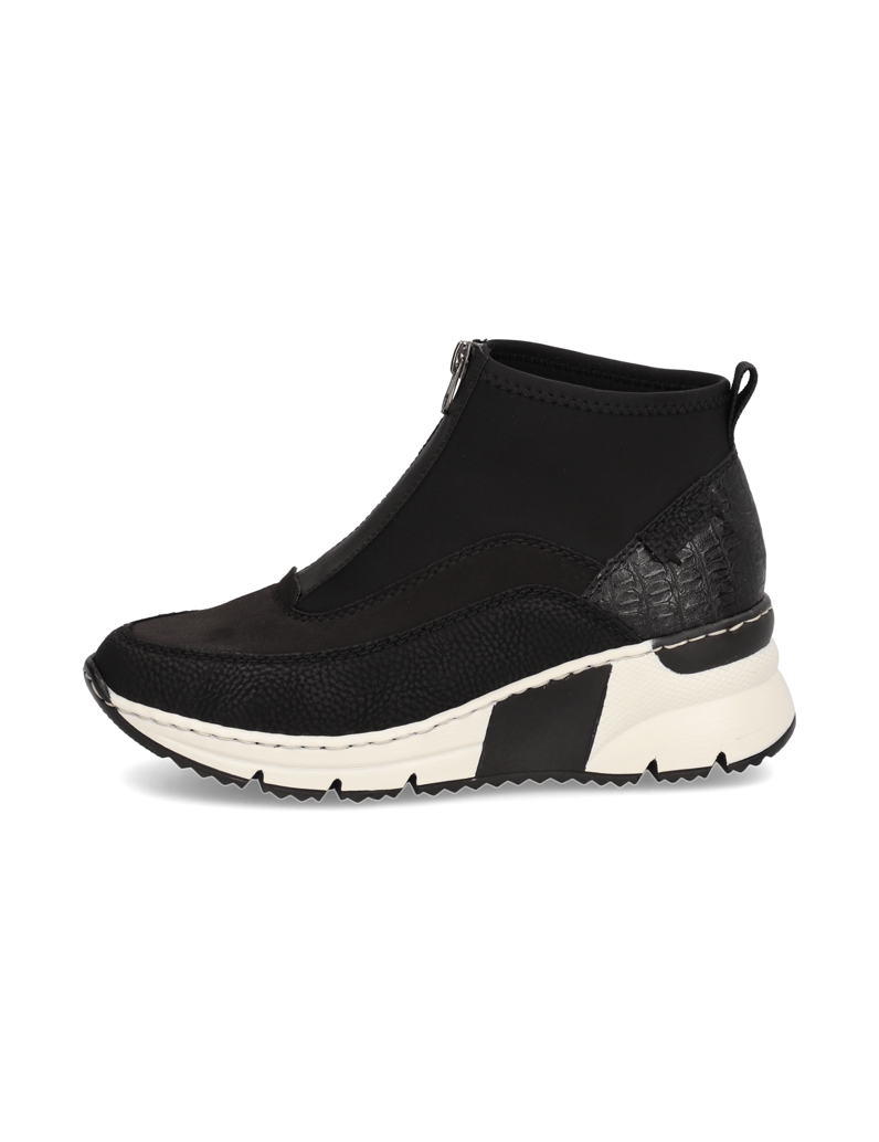 Rieker-Textil-Boot-schwarz
