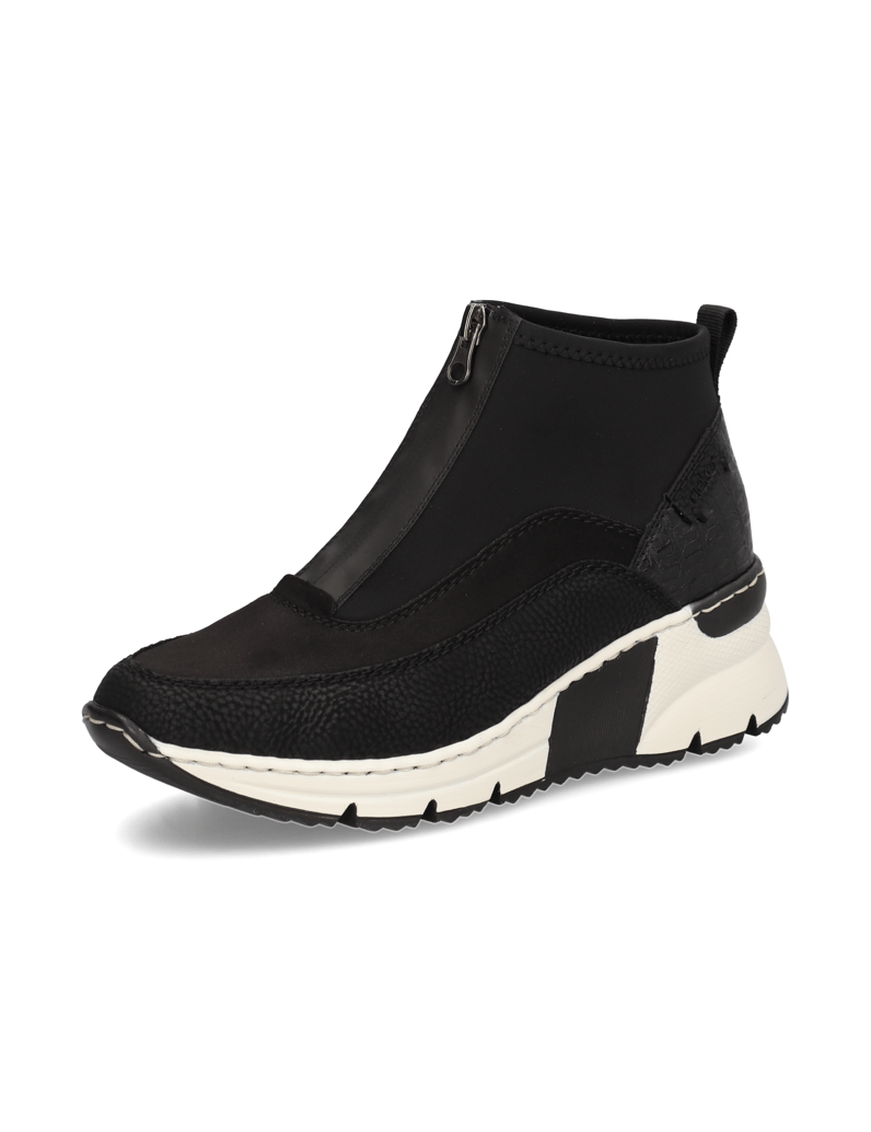 Rieker-Textil-Boot-schwarz
