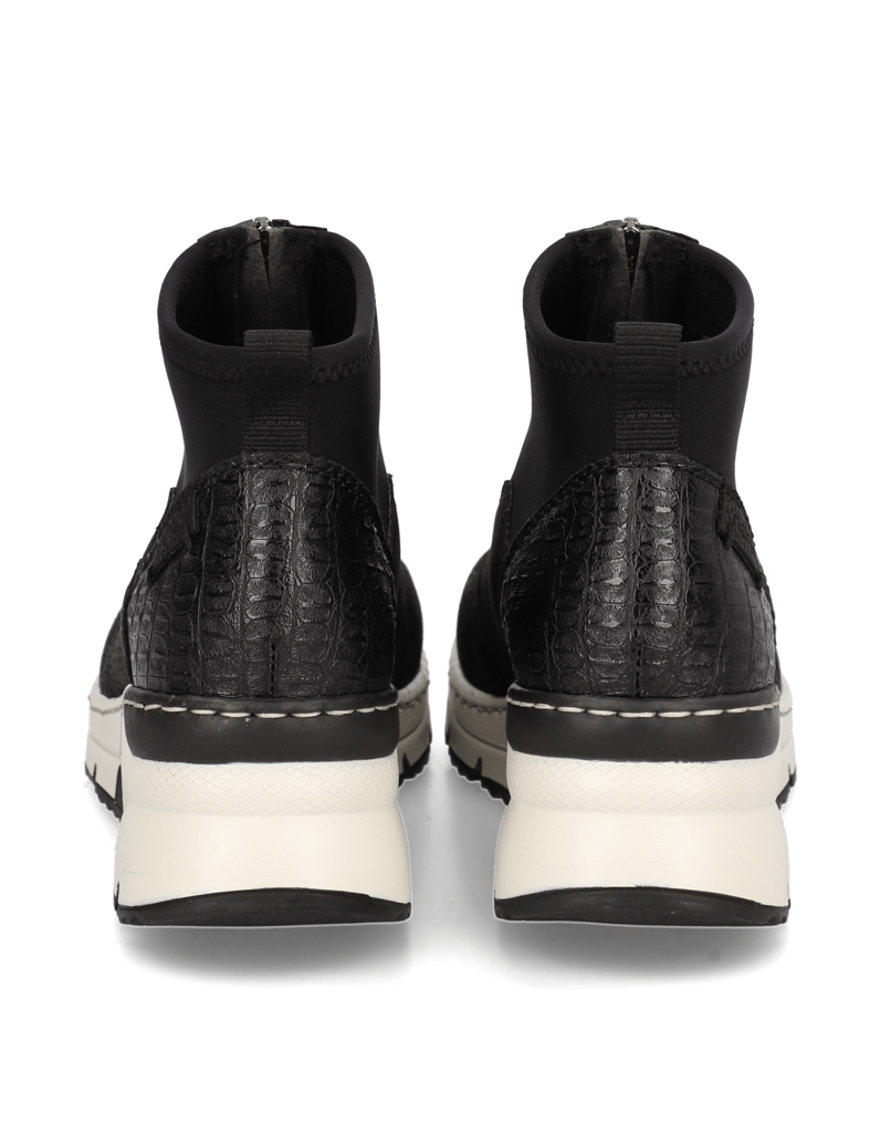 Rieker-Textil-Boot-schwarz
