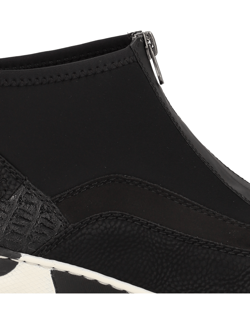 Rieker-Textil-Boot-schwarz