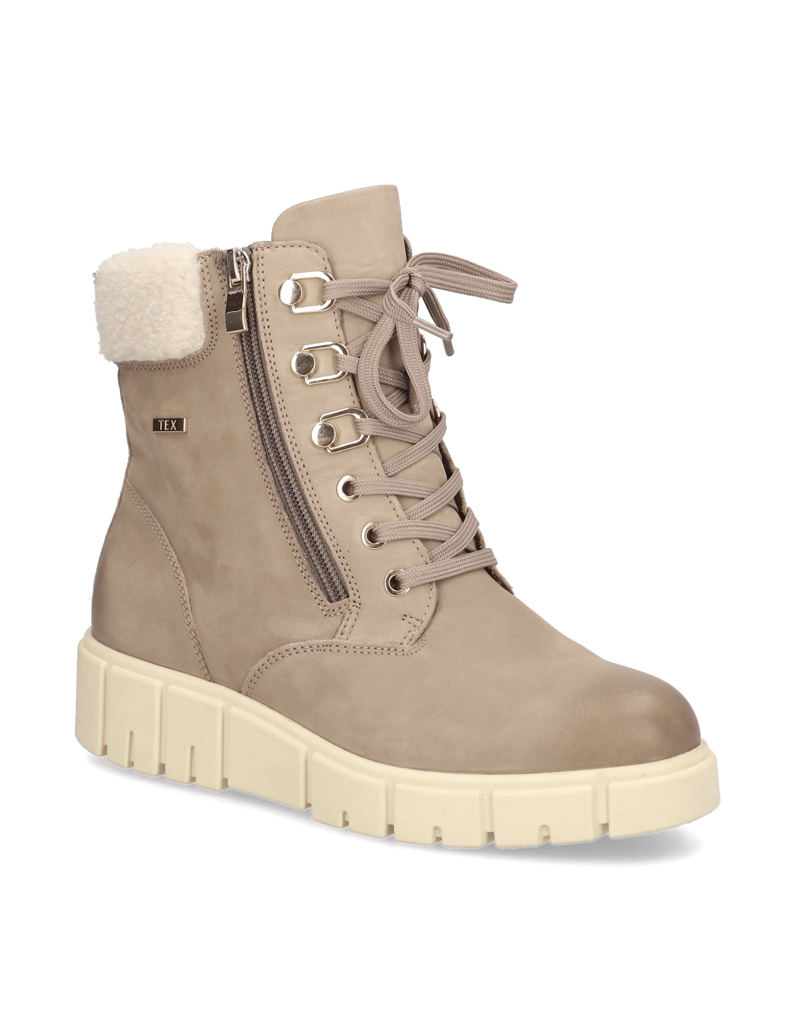 DELKA-Schnürboot-beige