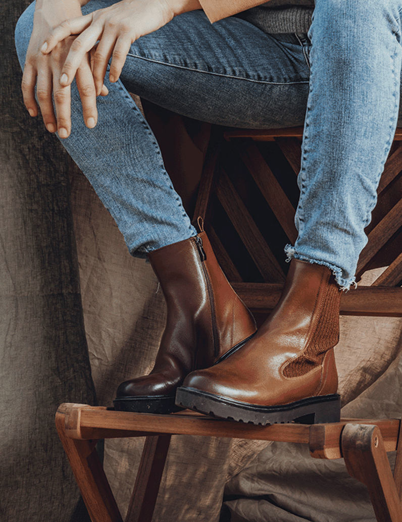 DELKA-Chelsea-Boot-cognac