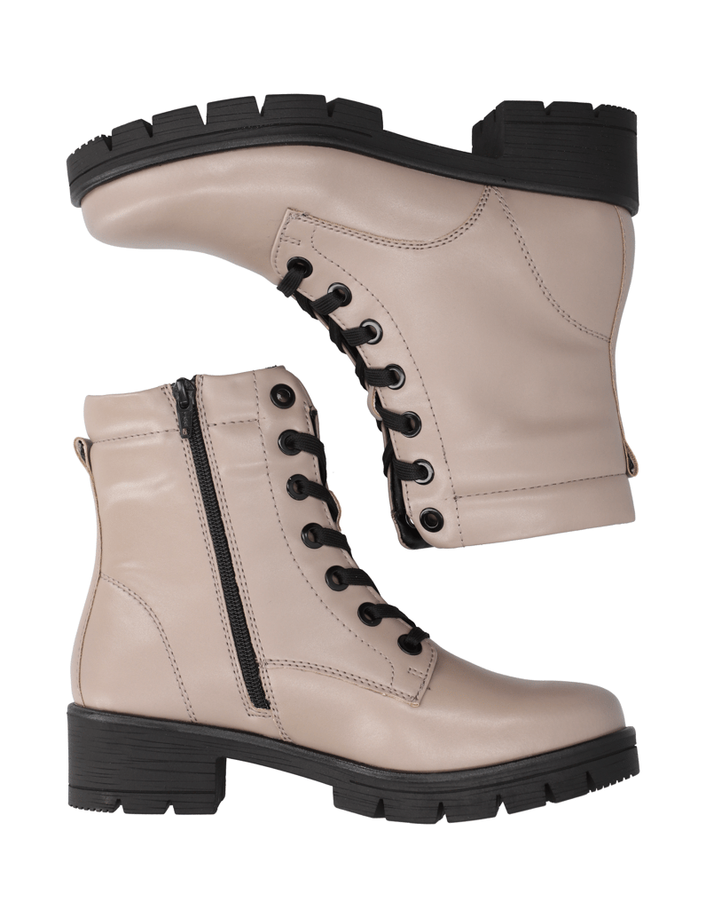 DELKA-Schnürboot-beige
