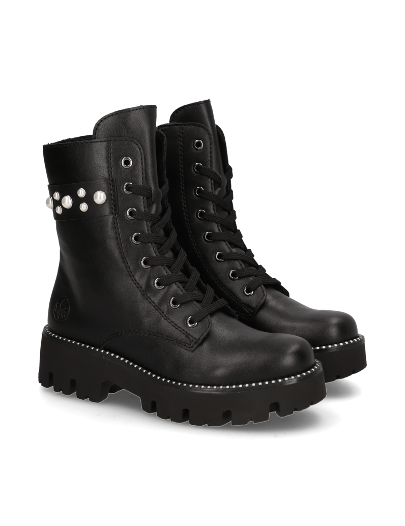 Rieker-Schnürboot-schwarz