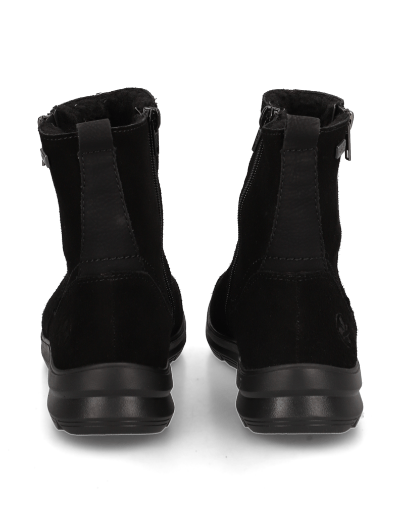Rieker-Veloursleder-Boot-schwarz