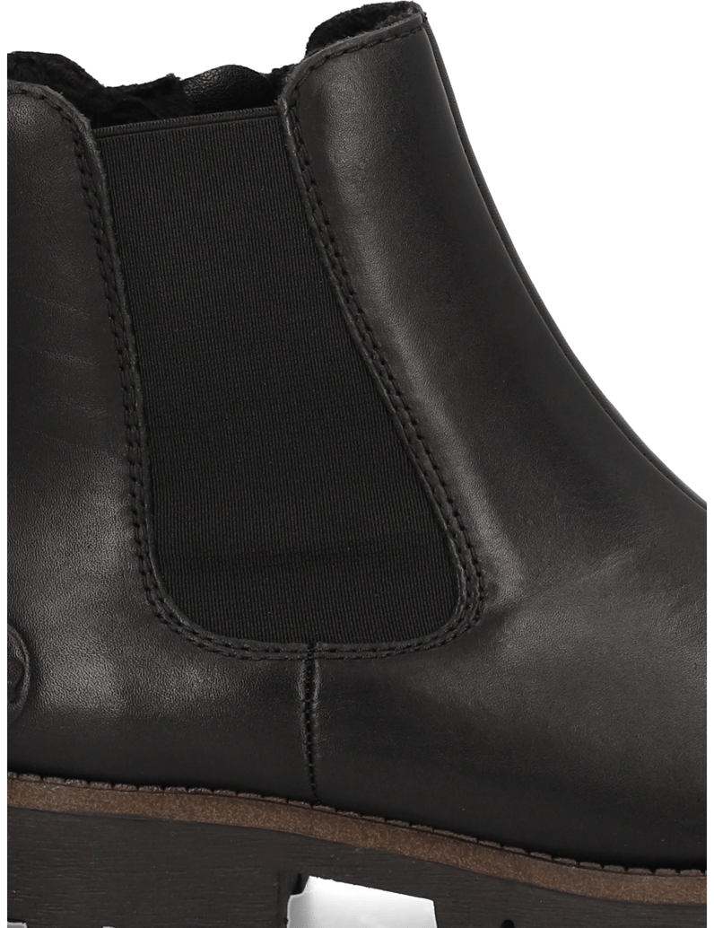 Rieker-Glattleder-Boot-schwarz